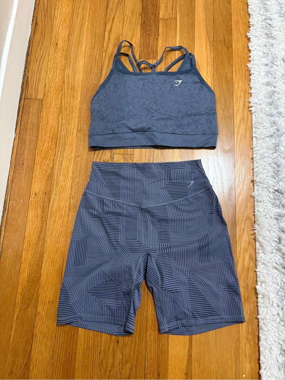 Gymshark Matching Biker Short and Sports Bra Set
